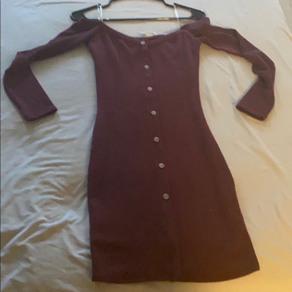 Burgundy dress